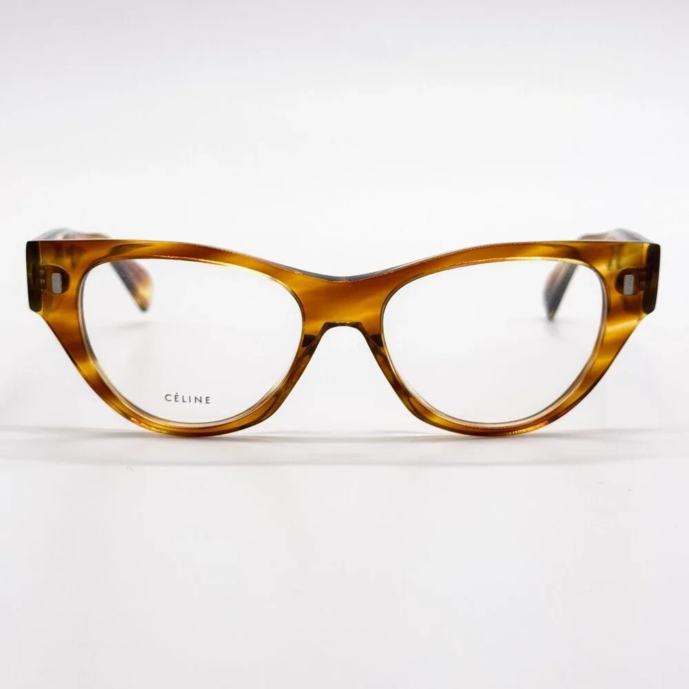 NEW CELINE EYEGLASSES CL50012I 056 HAVANA WOMEN EYEWEAR